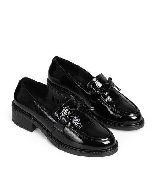 Mocasín Negro Confort Moño 21103